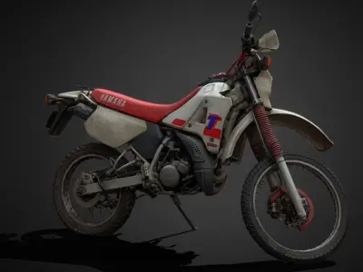 YAMAHA DT 125 R Low-poly 3D model