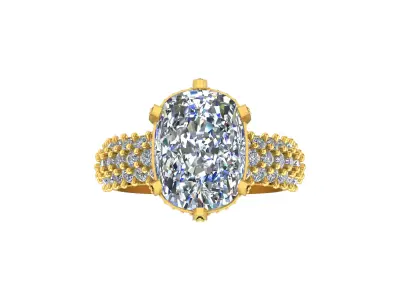Elegant Engagement Ring 3D print model purchase