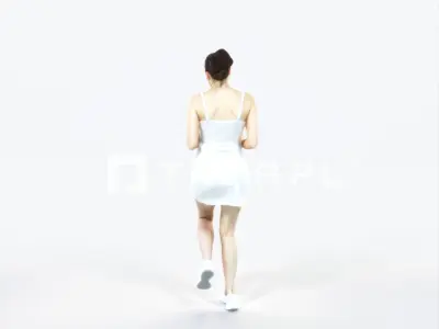 Dream 02M Running Jogging Sports Woman Low-poly 3D model