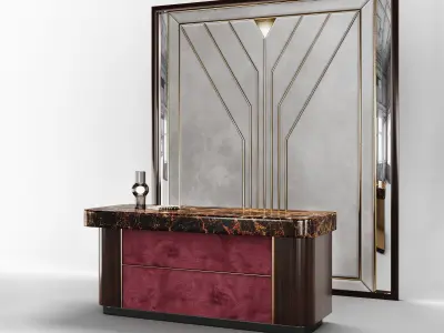 Art Deco Reception Desk 3D model