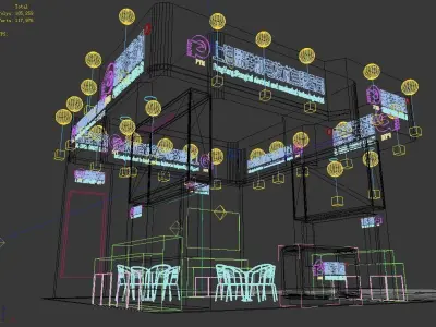 Booth - Area - 6X6-3DMAX2012-01 3D model