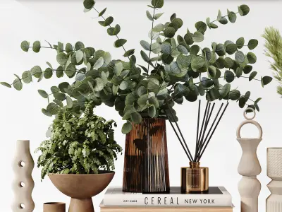 Decorative Set 164 Low-poly 3D model