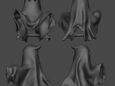 Finger Puppet - Ghost 3D print model