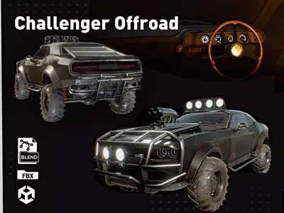 Challenger Offroad PBR Low-poly 3D model