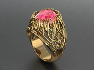 nature ring 3D print model