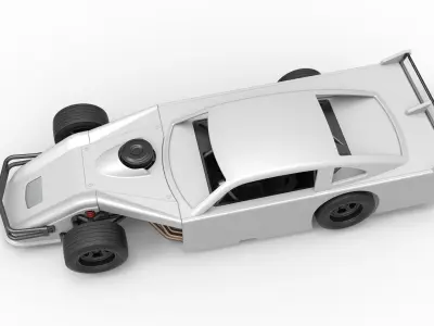 Asphalt Modified stock car Version 4 Scale 1 to 25 3D print model