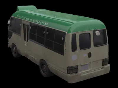hong kong minibus 3D model
