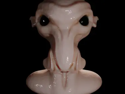 Alien character Free 3D model purchase