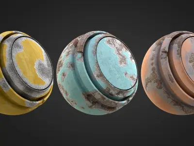 20 Damaged Wall Smart Material  Environment Library VOL 04 Texture