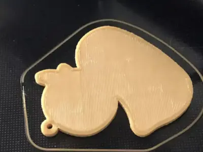 DUCK TOY JEEP KEYCHAIN MULTICOLOUR 3D print model