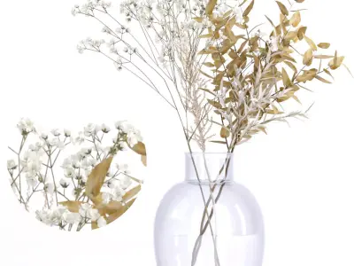 Bouquet 02 3D model buy