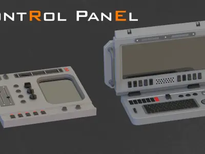 Control panel 3D model