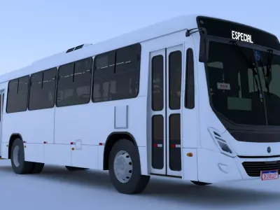 Marcopolo bus Torino S Plus OF-1519 Low-poly 3D model