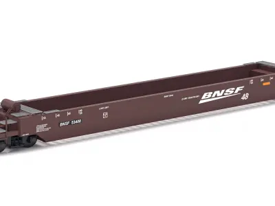 Husky Stack Railcar BNSF 3D model