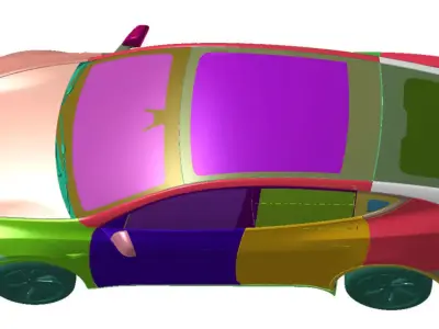 Tesla Model Y RWD 2025 Vehicle 3d scan data 3D model 3D model