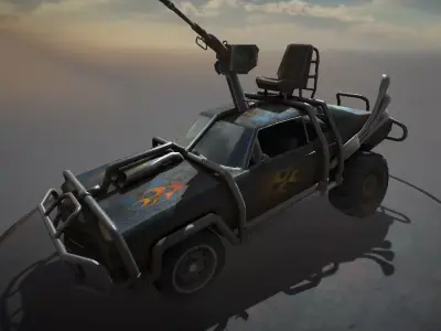 Desert Patrol Low-poly 3D model