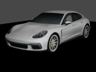 Low-Poly Porsche Panamera Low-poly 3D model