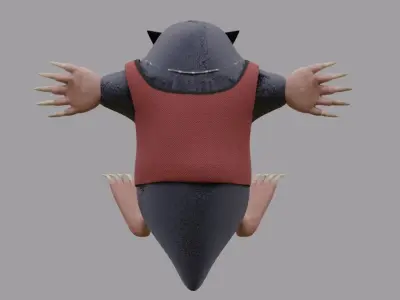 Mole - Game-ready character Low-poly 3D model