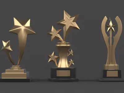 Trophy Cups 3D model 60