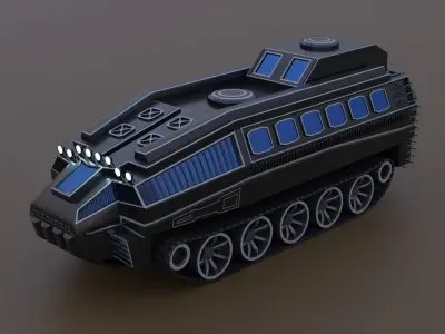 Space Rover Low-poly 3D model