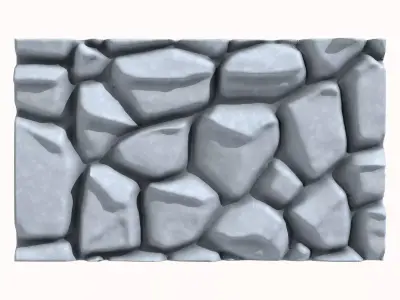 Stone wall 193 3D model
