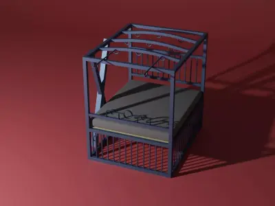 BDSM bed 3D model