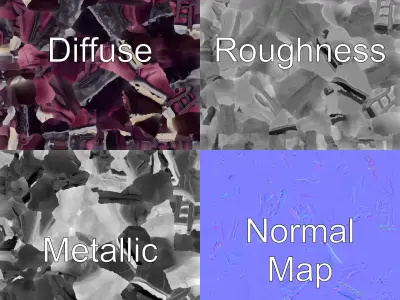 Elegant Lace Lingerie Set model pack Low-poly 3D model