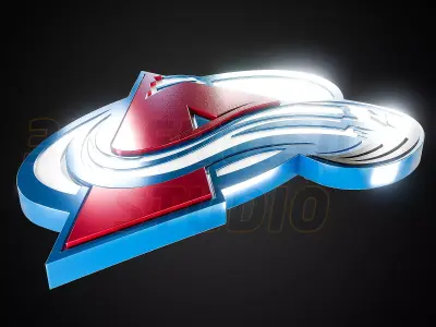 Colorade Avalanche logo - Cinematic - 3D print 3D model