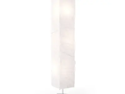 Fabric Shade Floor Lamp 3D model