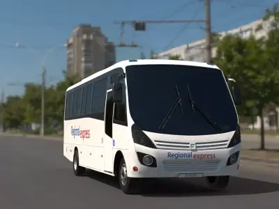 coach bus 3D model