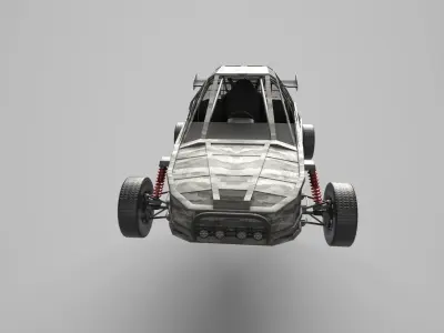 Buggy Low-poly 3D model