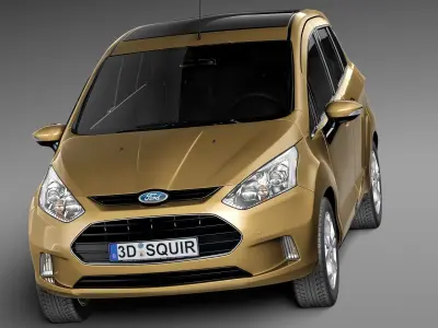 B-Max 2013 van 3D model