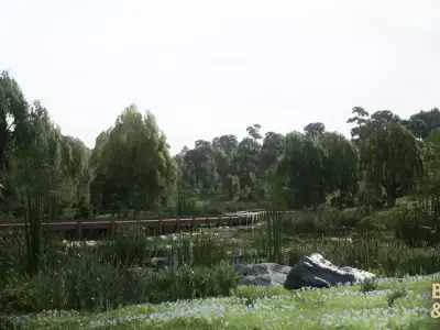 Willow Lake Biome Environment Low-poly 3D model