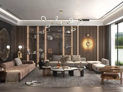 Living Room Scene 2 3D model