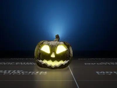 Parasitic Monster Pumpkin for UE Low-poly 3D model