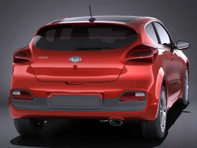 Kia PRO Ceed 2017 VRAY 3D model