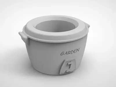 rice cooker pattern vase 3D print model