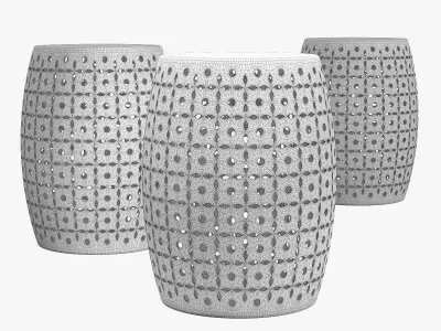 Zentique lovell garden stool 3D model