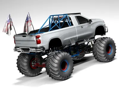 Chevrolet Silverado Monster Truck 2019 3D model