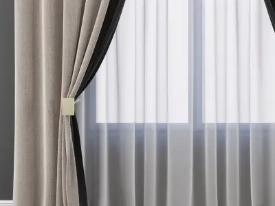 Set 88 Curtains 3D model