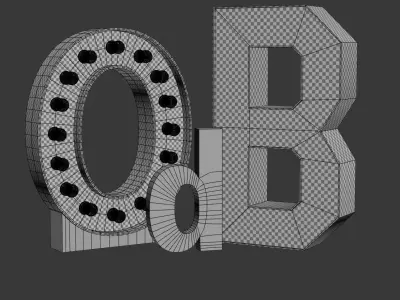 Decorative Letters 3D model