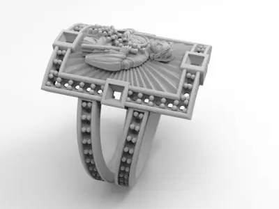 anillo san judas tadeo  3D print model