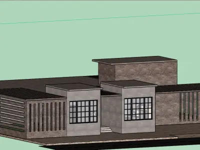 Weekend House Low-poly 3D model