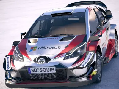Toyota Yaris WRC 2018 3D model