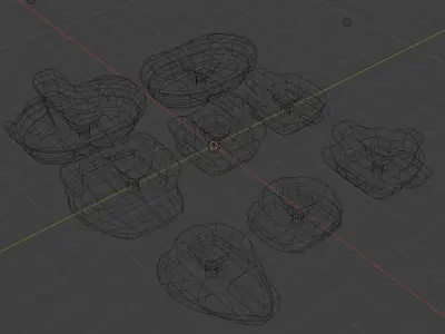 Wall climbing pieces 3D print model
