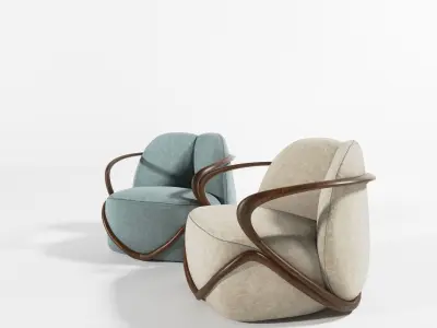 Armchair Hug 3D model