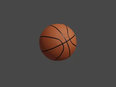 BasketBall ball 3D model 6