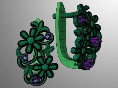 Earrings 63 3D print model