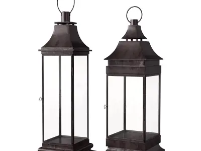 Old lanterns   3D model