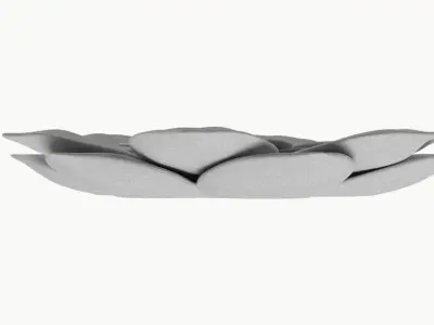 High Poly Lotus Flower 3D Print Model 3D print model